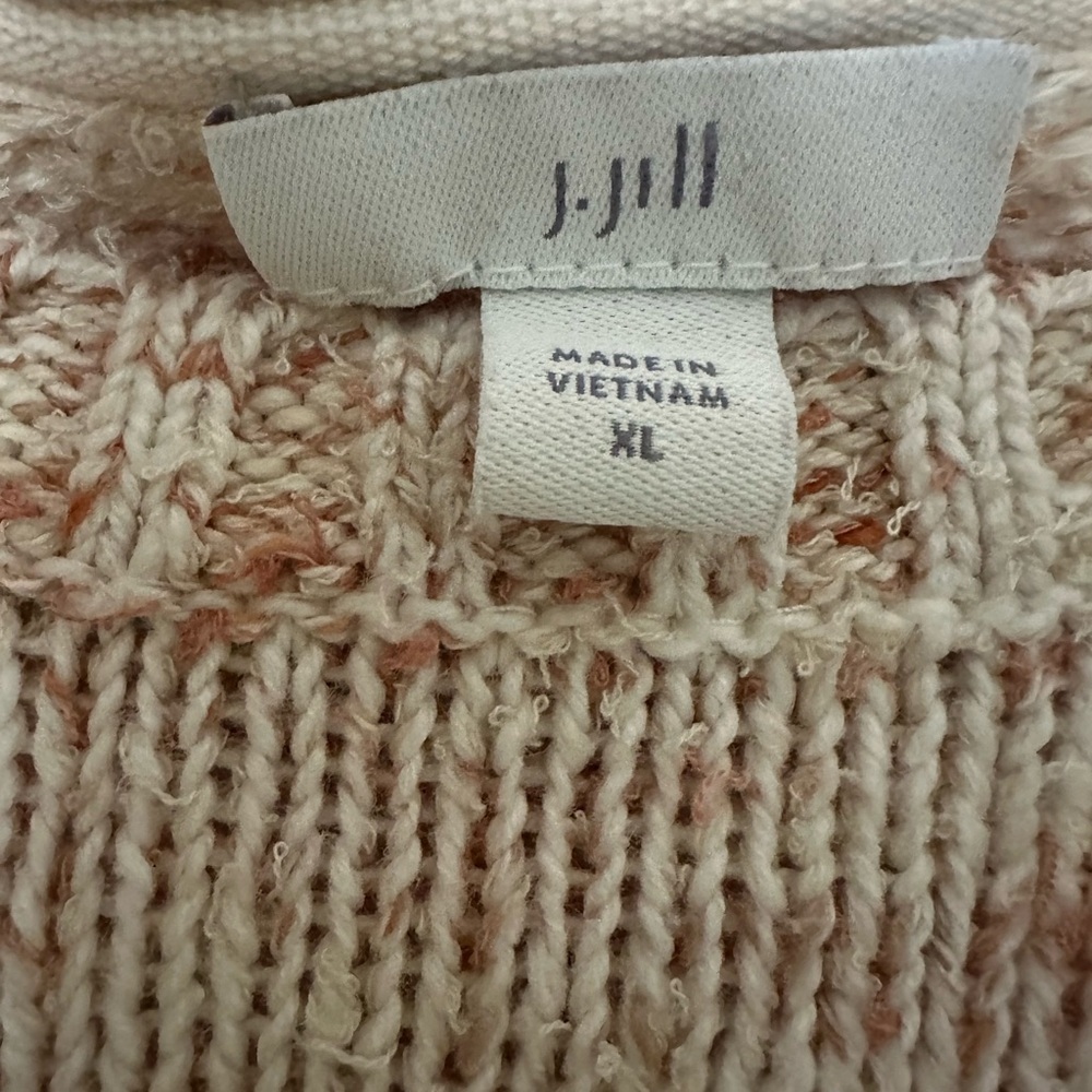 J. Jill Textured Pullover Sweater with Elbow Length Sleeves Size XL - Picture 3 of 8